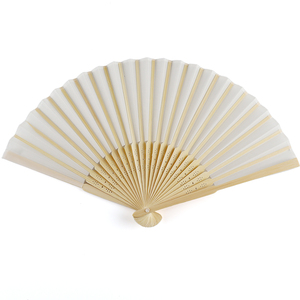 Ventilateur pliable en bambou de mariage de poche à impression personnalisée de haute qualité - Product Image 4