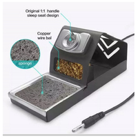 Stasiun Solder Kontrol Temperatur Cerdas OSS T210 75W dengan Ujung Solder 2S Pemanas Cepat untuk Pasta Solder, Alat Solder PCB Ponsel