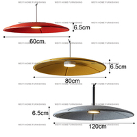 Lampe suspendue en feutre personnalisable, abat-jour en PET recyclé pressé à chaud, lampe d'ambiance moderne minimaliste pour la maison et le commerce