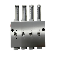 Distributeur d'huile industriel à double ligne ZCHFSG, sortie réglable de 2 à 8 ports, haute pression 40 MPa pour équipement lourd