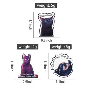 Pin de Esmalte de Gato Negro con Frase Divertida de Animal de Dibujos Animados, Broche, Insignia de Solapa, Joyería, Regalo, Venta al por Mayor - Product Image 6