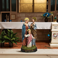 Figurines catholiques classiques de la Sainte Famille de 5 pouces personnalisables, fabriquées en résine durable