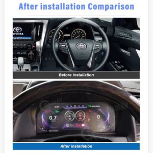 แผงหน้าปัด LCD ขนาด 12.3 นิ้ว สำหรับ Toyota Alphard ซีรีส์ 30 ปี 2015-2019 แผงคริสตัลหน้าปัดเรือนไมล์ - Product Image 2