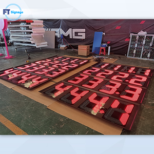 Insegna Digitale Impermeabile per Prezzi Carburante, Display <span class=keywords><strong>LED</strong></span> a 7 Segmenti per Esterni, Tabellone Prezzi - Product Image 2