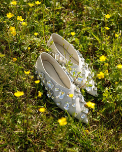 Chaussures plates de luxe personnalisées pour mariage, style designer, à bout pointu, respirantes, légères, formelles, décorées de strass - Product Image 5