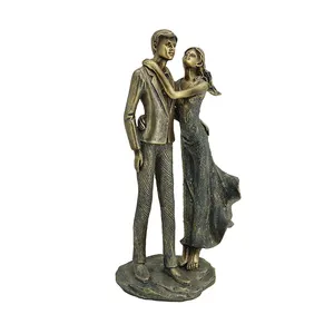 Hot Selling Lover Ambachten Standbeeld Polyresin Paar Beeldje Voor Wedding Decor