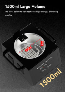 Customize Logo 1500ml Wax Heater Black Bicycle <b>Chain</b> Wax Melting Heater With Hanging Stand Quick-Heating Wax Machine - Product Image 4