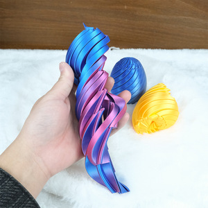 Giocattoli a forma di uovo di Pasqua, uovo fidget pieghevole in plastica stampato in 3D, antistress per adulti e bambini, unisex - Product Image 3
