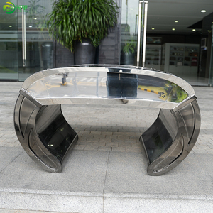 현대 유럽식 시계 모양 시계 1M 대형 공장 맞춤형 표면 연마 홈 데코레이션 스테인리스 스틸 시계 - Product Image 6