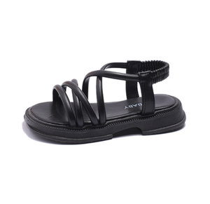 Sandales pour filles, sandales de plage à semelles souples et à brides croisées - Product Image 1