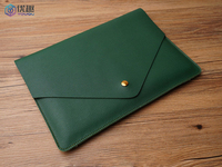 Pochette en cuir PU pour ordinateur portable 13 pouces, personnalisée, protection pour ordinateur portable, sacs de rangement pour manches