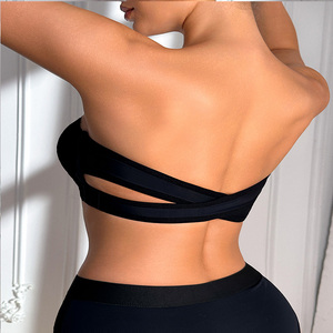 <span class=keywords><strong>Reggiseno</strong></span> <span class=keywords><strong>Senza</strong></span> <span class=keywords><strong>Spalline</strong></span> da Donna in <span class=keywords><strong>Pizzo</strong></span> Jacquard Ondulato Sexy con Striscia Antiscivolo, <span class=keywords><strong>Spalline</strong></span> Incrociate sul Retro, Design con Chiusura Laterale - Product Image 5