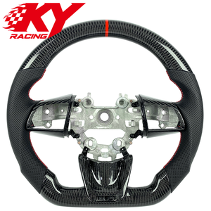 Accesorios Interiores para Auto Kia Stinger Hatchback Van CK K8 GT S GTS GT2 GT+ 2017-2023, Volante Deportivo de Fibra de Carbono - Product Image 1