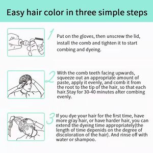 Brimles nuevo producto de innovación Herbal Natural Cover White Grey hair solo una dosis <span class=keywords><strong>champú</strong></span> de tinte de color de cabello negro para hombre y mujer - Product Image 5