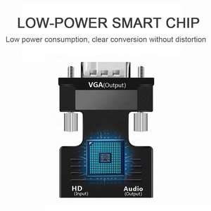 Convertisseur HD vers <span class=keywords><strong>VGA</strong></span> avec câble audio 3,5 mm pour <span class=keywords><strong>PS4</strong></span>/PC/ordinateur portable/téléviseur/moniteur/projecteur, adaptateur 1080P HD femelle vers <span class=keywords><strong>VGA</strong></span> mâle - Product Image 5