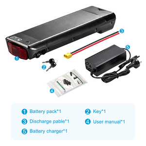 Batterie Li-ion pour vélo électrique 36V 48V 10Ah 11.6Ah 14Ah à fixer sur le porte-bagages arrière pour vélos électriques Pendleton Somerby <span class=keywords><strong>Ansmann</strong></span> O2Feel City Mountain - Product Image 4