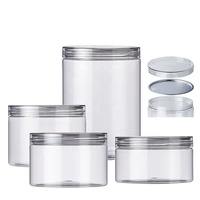 Boîte de conserve pour animaux de compagnie de grand diamètre avec 401 #   Pot de conservation alimentaire en plastique à ouverture facile pour noix, pistaches, thé aux fleurs, fruits secs