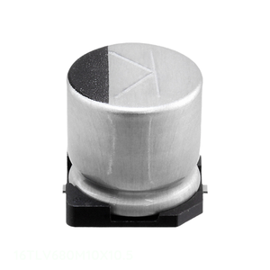 Distribuidor Autorizado, Condensador de Aluminio SMD 680uF 20% 16V 16TLV680M10X10.5, Montaje en Superficie - Product Image 1