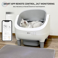 OKKPETS Großhandel Smart Cat Katzen toilette MiniF-Serie Open Top Automatische selbst reinigende leise Roboter-Katzen toilette