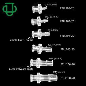 Adattatore Connettore Medicale JU con Anello di Bloccaggio Integrale Luer Maschio e Luer Femmina per Tubi - Product Image 2