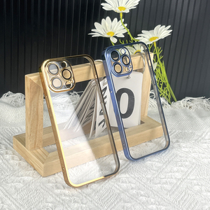 OEM /ODM-funda trasera transparente para teléfono, carcasa de color galvanizado para ipnon 11 <span class=keywords><strong>12</strong></span> 13 14 <span class=keywords><strong>pro</strong></span> <span class=keywords><strong>max</strong></span> - Product Image 2