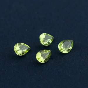 YASHEE Peridoto en forma de pera de 6x4 mm, piedra preciosa suelta verde natural para la fabricación de joyas - Product Image 4