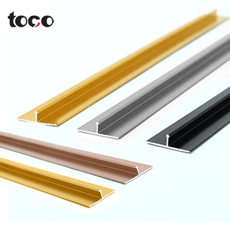 Toco Trim Strip T forma di accessori per piastrelle sottili in acciaio inossidabile a forma di T rivestimento per piastrelle 304 profili di piastrelle di ceramica