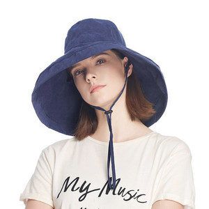 Chapeau Bob Décontracté à Large Bord Anti-UV Uni pour Femme, Idéal pour les Vacances et la Plage – Collection Printemps-Été (Vente en Gros) - Product Image 1
