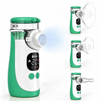 Nebulizador Eléctrico Portátil Médico para Niños y Adultos, Mini Nebulizador de Malla Recargable por USB para Uso Doméstico, de Plástico, con Certificación CE