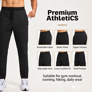Pantalones Cargo para <span class=keywords><strong>Hombre</strong></span>, Elegantes, de Uso Diario, Corte Holgado y Cómodo, Elásticos, Duraderos, Suaves y Elásticos, Estilo Casual para Otoño - Product Image 5