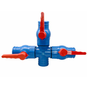 Válvula de Bola de Tres Vías de Plástico para Riego Agrícola, Conector Reductor para Mangueras Planas - Product Image 5