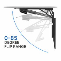 Support mural motorisé rotatif à 360° pour téléviseur, inclinable et orientable, avec fonction de descente, pour plafonds de 100 à 120 pouces, fabriqué en Chine