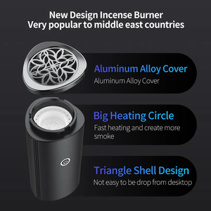 Siweiyi Smart <b>Waterless</b> Aromatherapy <b>Diffuser</b> Custom Color Silent Arabic Incense Burner Electric Bakhoor Burner for Home - Product Image 5