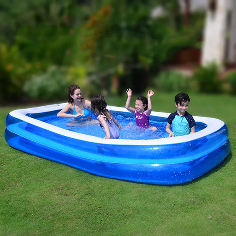 B02 утолщенный ПВХ прямоугольный надувной семейный бассейн прочный пластиковый взорвать большой бассейн для взрослых бассейн 4 м