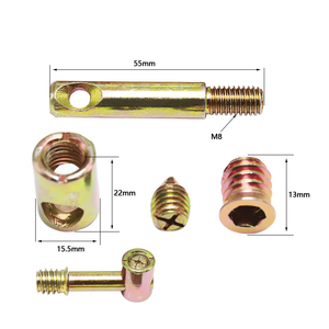 Heavy Duty 4 in 1 Furniture Connector Metal <b>Bed</b> Post and <b>Sofa</b> Leg Joint Fastener System for Cabinet Table Stable - Product Image 4