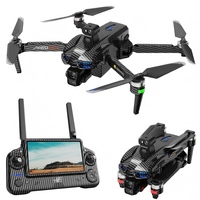 Drone GPS tout-en-un AE60 en fibre de carbone, écran 7,2 pouces, cardan 3 axes, fonction d'évitement d'obstacles et de largage aérien