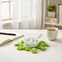Bonbons à la menthe sans sucre Xiaoke Aola, saveur melon Hami fruité de haute qualité, en sachets pour le bureau et l'usage quotidien