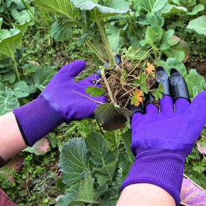 Guanti da scavo da giardinaggio artigli protettivi di sicurezza rivestiti in gomma per la protezione del giardinaggio per piantare fiori di ortaggi - Product Image 5