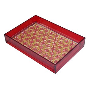 Bamboo Woven Wall Hanging Abstract Geometric Framed Modern Home Decor Art Piece - Product Image 5