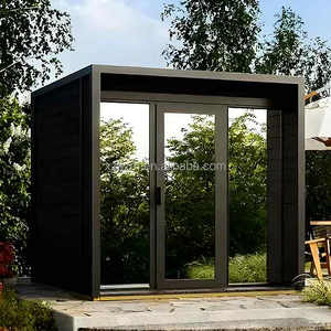 Grande Sauna Extérieure Carrée pour le Hot <span class=keywords><strong>Yoga</strong></span> et le Bien-être, Cabine de Bien-être Traditionnelle Finlandaise en Bois pour Jardin - Product Image 3