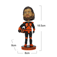 Offre Spéciale : Figurine de joueur de baseball en résine Brandon Crawford (Bobblehead) – Ornement de voiture tendance pour articles de décoration de table