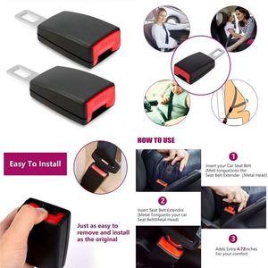 Jy Car <b>Seat</b> Extender for Children & Pregnant Women-Safety <b>Belt</b> <b>Extension</b> Strap Plastic Sports Style 2 Points Auto Fasteners - Product Image 4