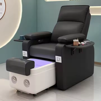 Chaise de pédicure électrique inclinable en cuir pour salon de manucure, avec spa pour les pieds et massage – Offre spéciale
