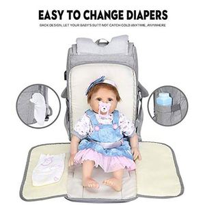 BSCI Factory Diaper <b>Bag</b> Backpack for Mom&Dad,Large Capacity Multi-Function Nappy Travel Designer <b>Nursing</b> for Baby Care - Product Image 6