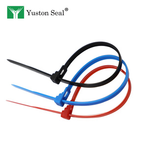 Tái sử dụng nhựa an ninh con dấu quan hệ cáp đầy màu sắc tái sử dụng cáp Tie - Product Image 1