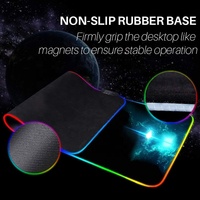 Tapis de souris extra Large, retro-éclairé rvb, pour ordinateur de jeu