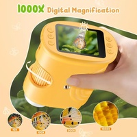 Lupa Digital para Niños 1000X con Cámara 1080P, Luz LED, Juguete Educativo de Ciencia para Uso en Casa y Escuela
