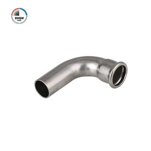 304/316 DVGW 스테인레스 스틸 M 형 스트리트 팔꿈치 감속기 15mm 티 물/가스 프레스 피팅을위한 매끄러운 표면 - Product Image 1