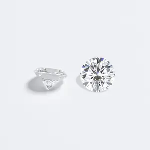 1-15 캐럿 라운드 브릴리언트 컷 다이아몬드 테스트 과거 스파클링 D 컬러 느슨한 Moissanite 돌 결혼 반지 보석 만들기