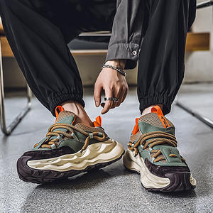 メンズ春新作通気性メッシュダッドシューズ万能厚底身長アップトレンドおしゃれスポーツ＆レジャーシューズ - Product Image 6